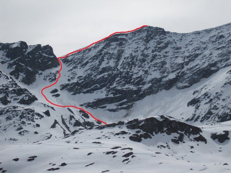 Parte alta vista dalla fine delle piste a 2700m circa