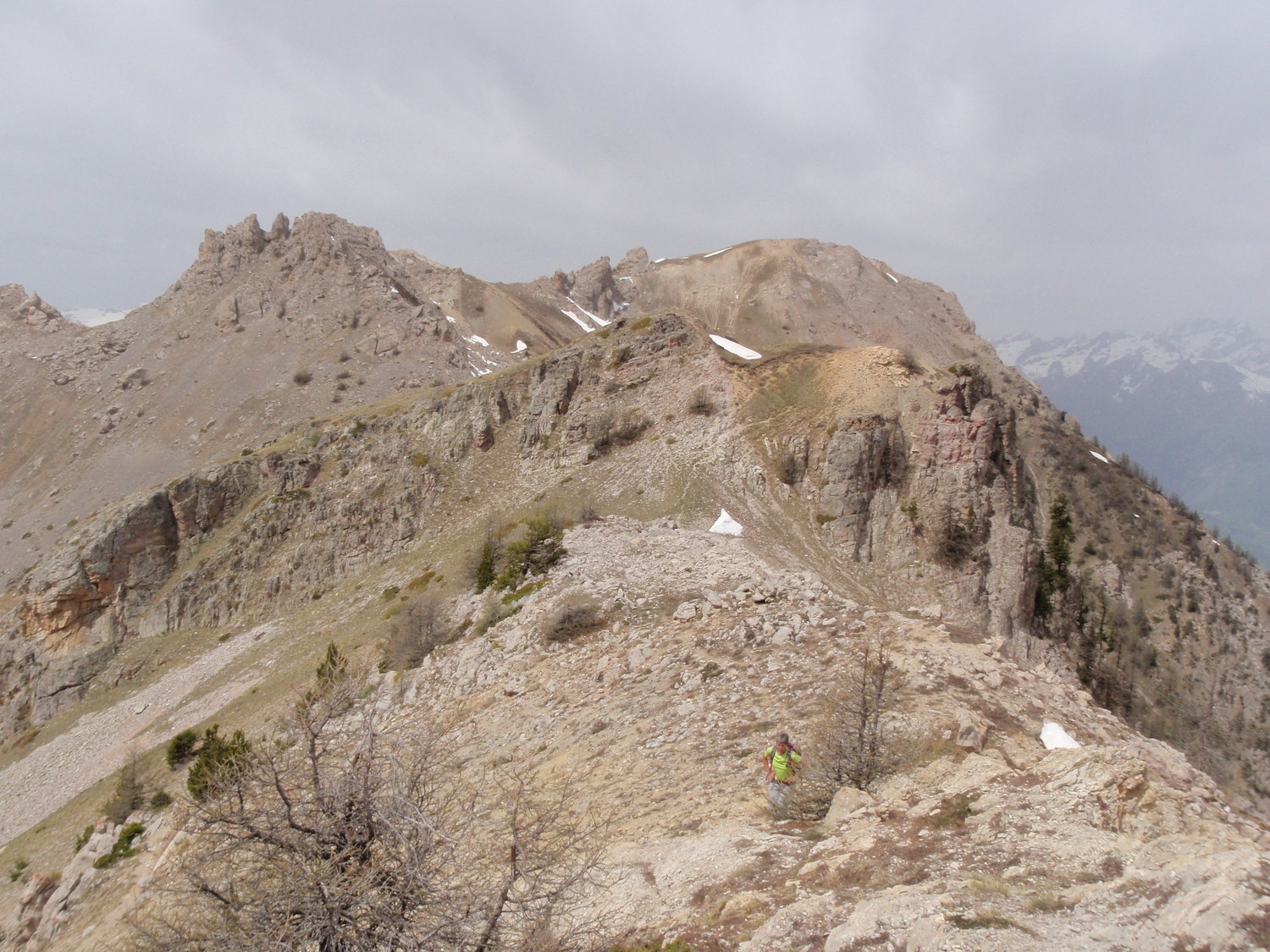 du Col,vue sur la Crête des Queyrelets et la pointe du Puy