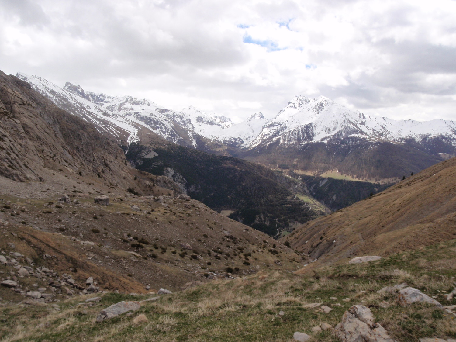 de la Cabane,vue au Sud sur Fouillouse,Chambeyron