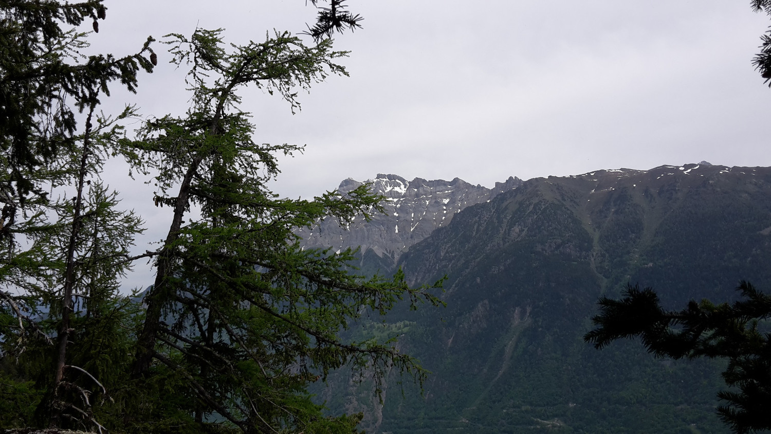 Dent de morcles depuis le sommet