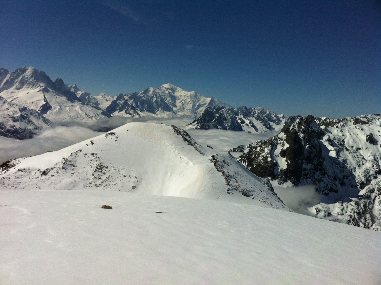 Verte et Mont Blanc