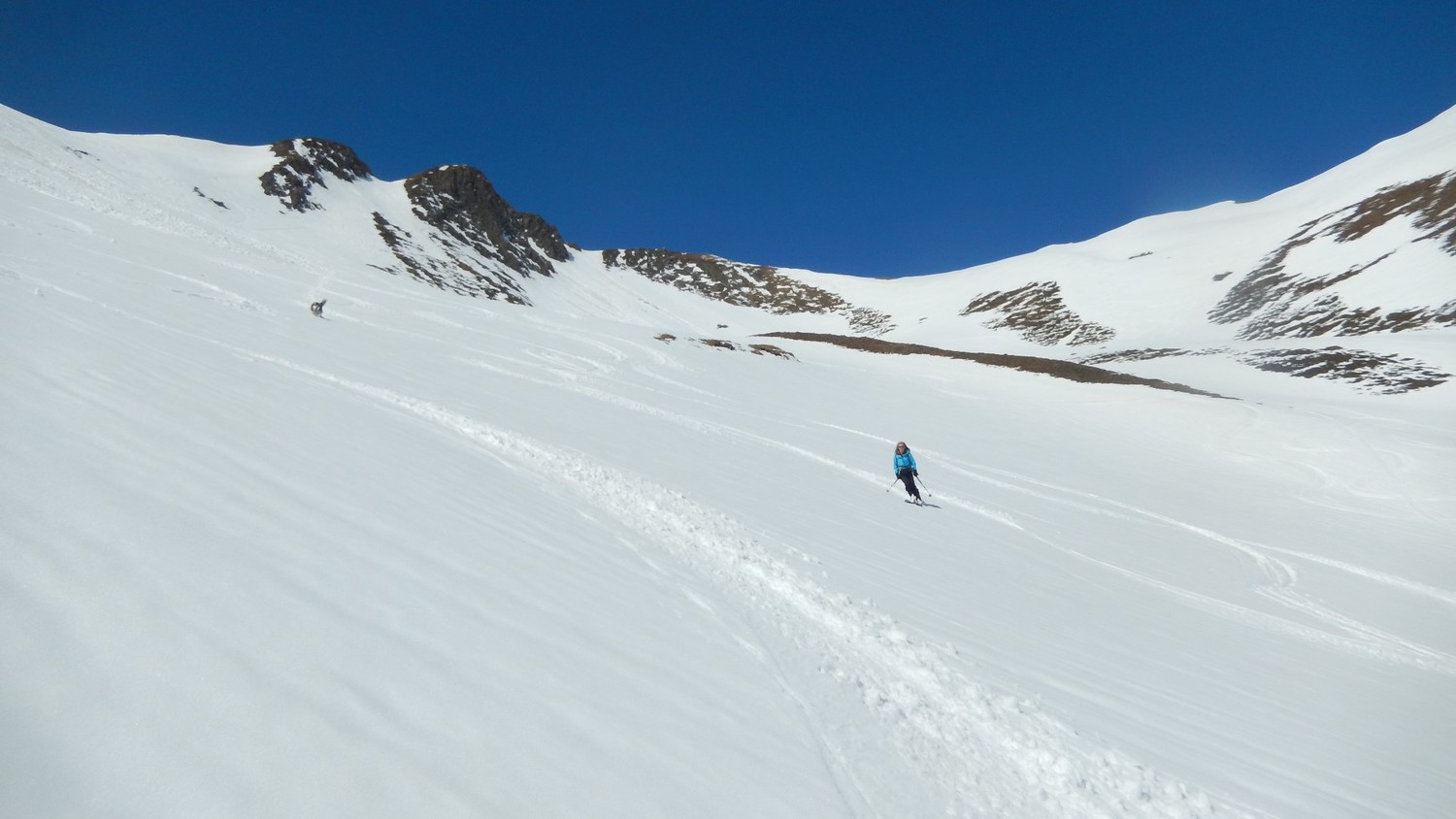 Descente avec la chienne