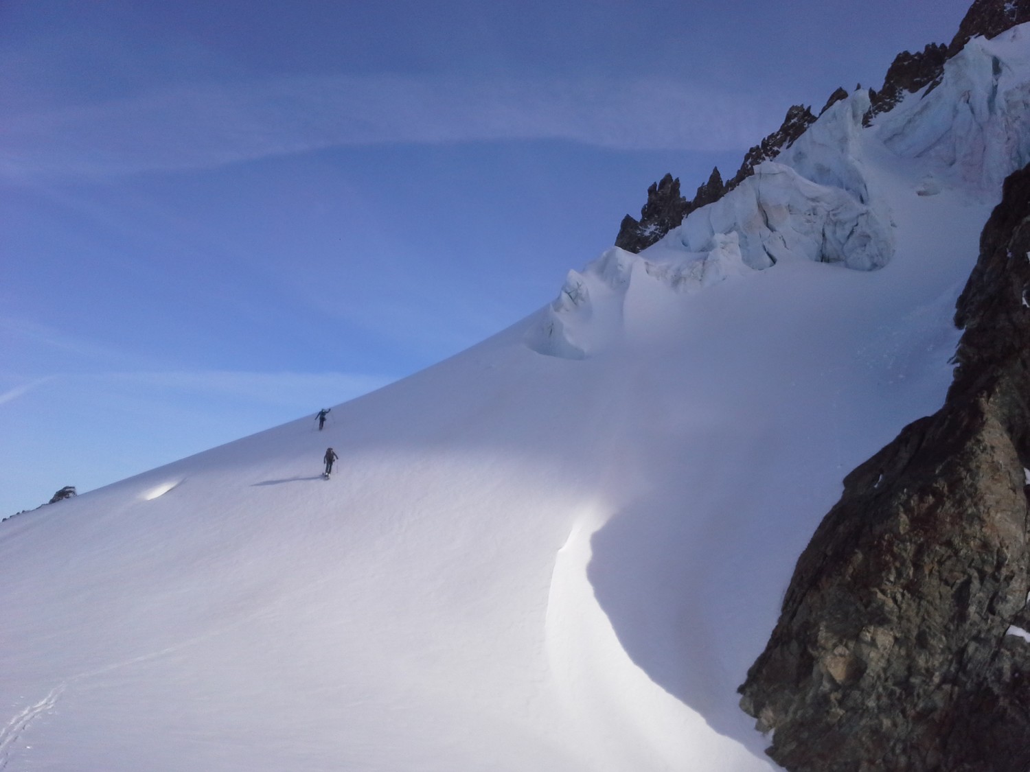 Au-dessus du col des Avalanches