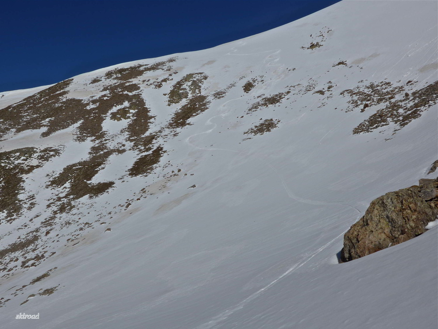 Ma descente pas si mal du Pas de Lauze.