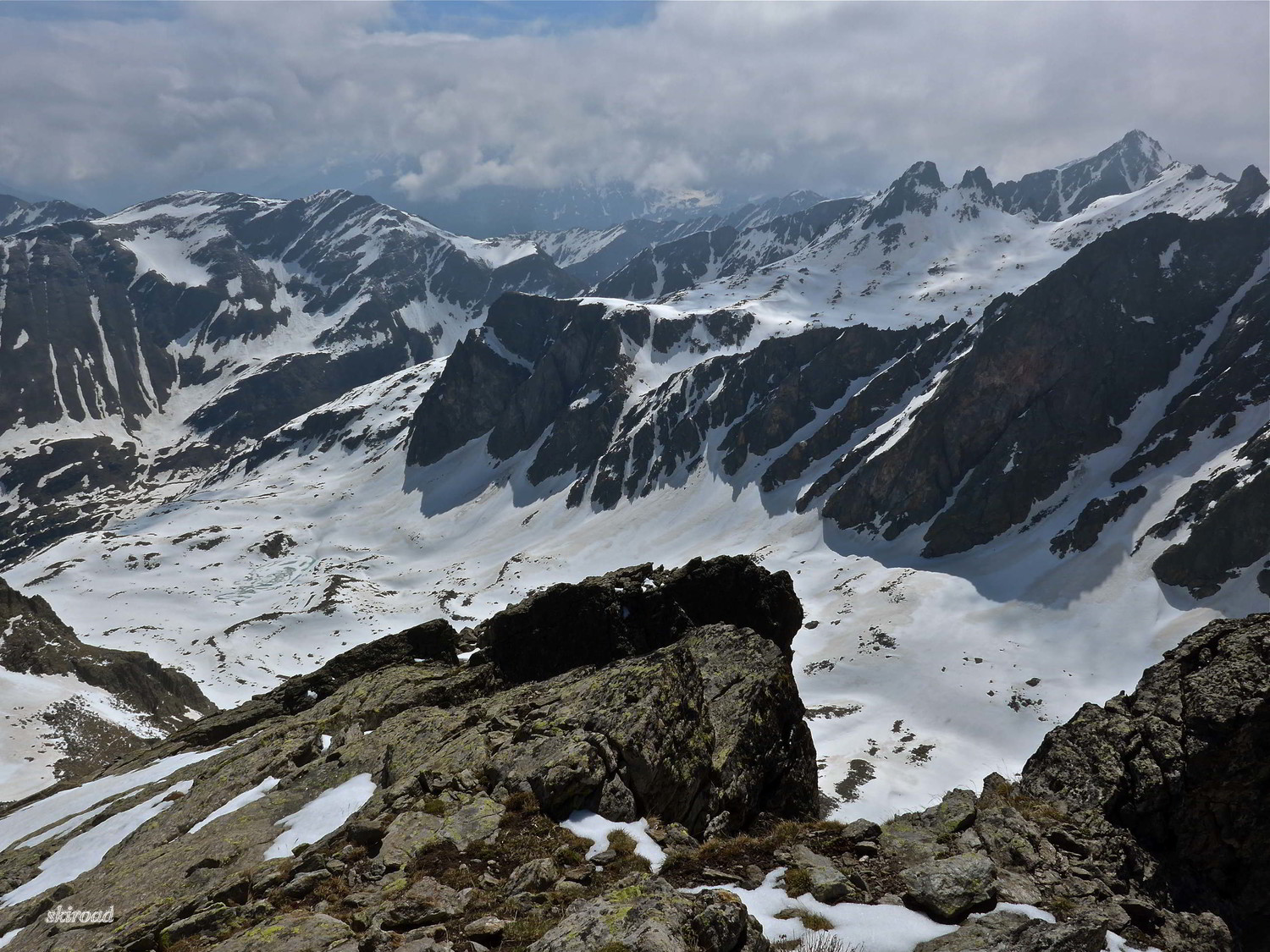 De Dente del Vallone vue sur le Vallon du Piz.