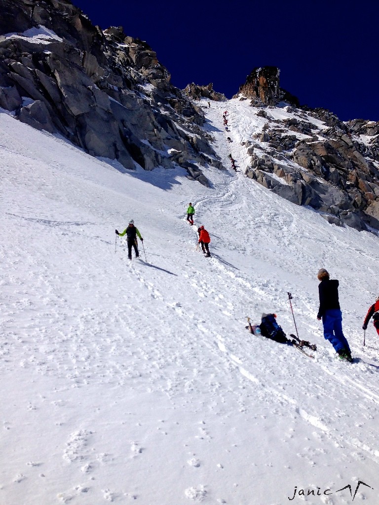Fin de la descente du couloir