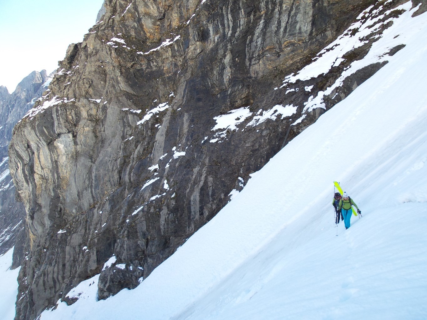 Sortie du goulet, vers 2300m
