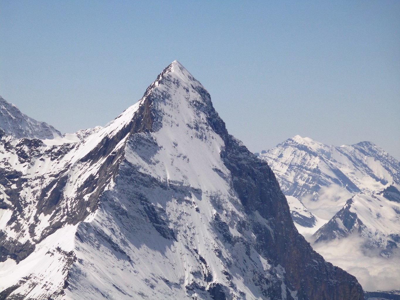 Eiger : haut de la face NE