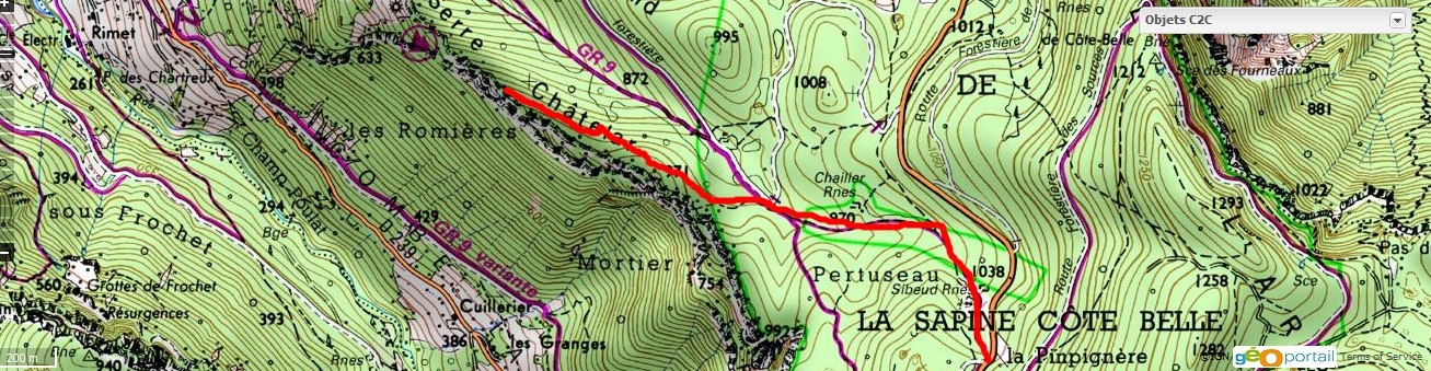 L'accès par le haut