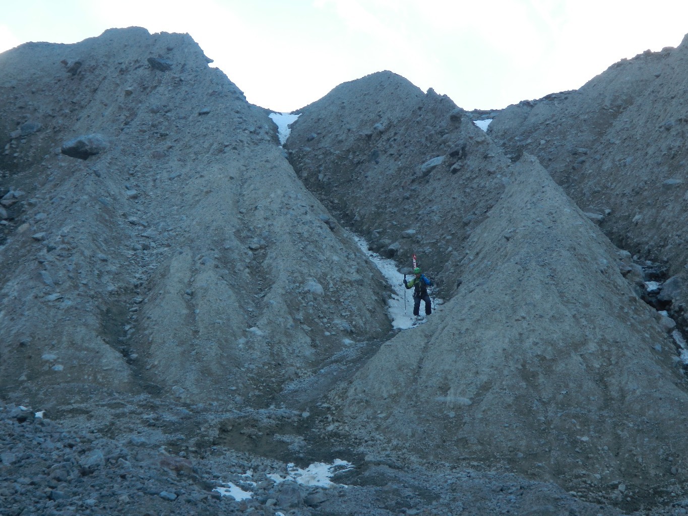 Dans les moraines au dessus du vallon du Sélé