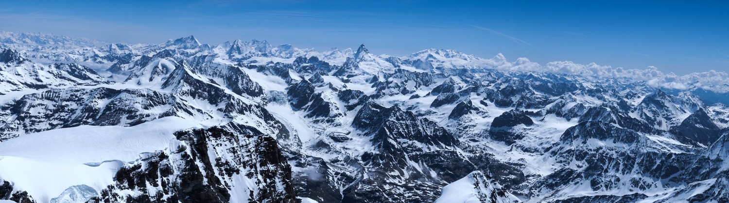 Panoramica dalla vetta verso sud est