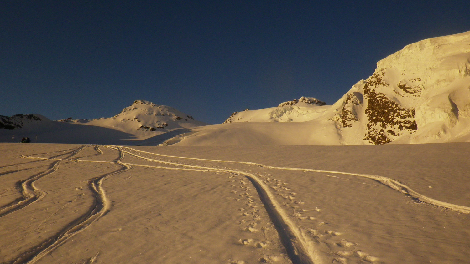 traversée vers le col des Chamois