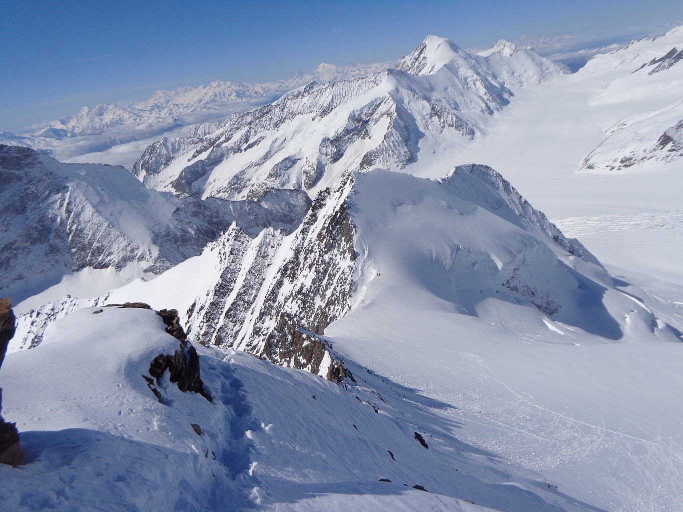 Début de l'arête