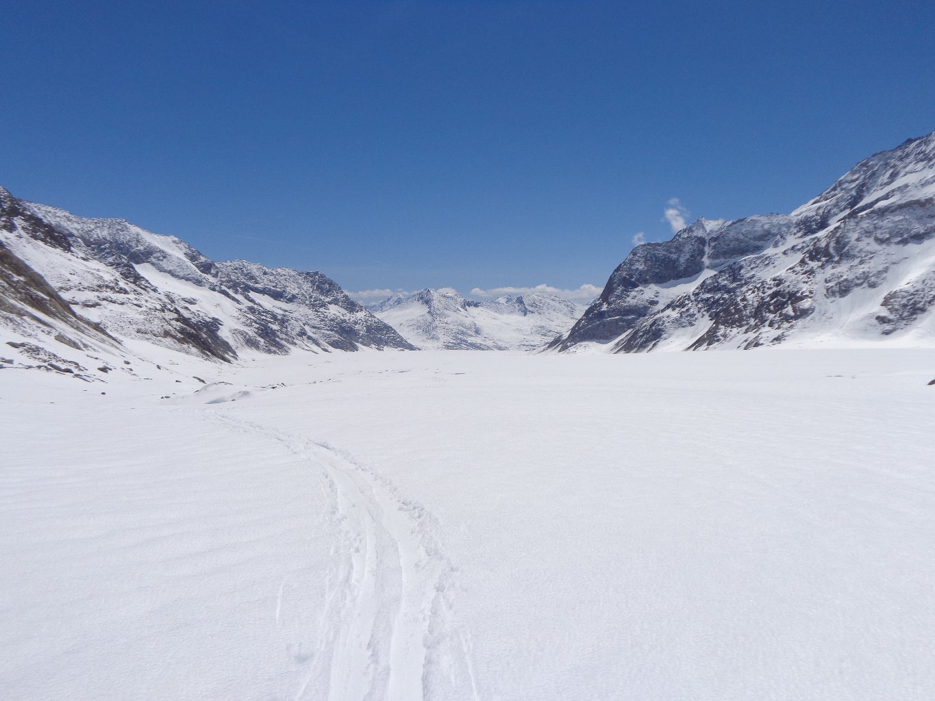 Retour sur le glacier d'Aletsch