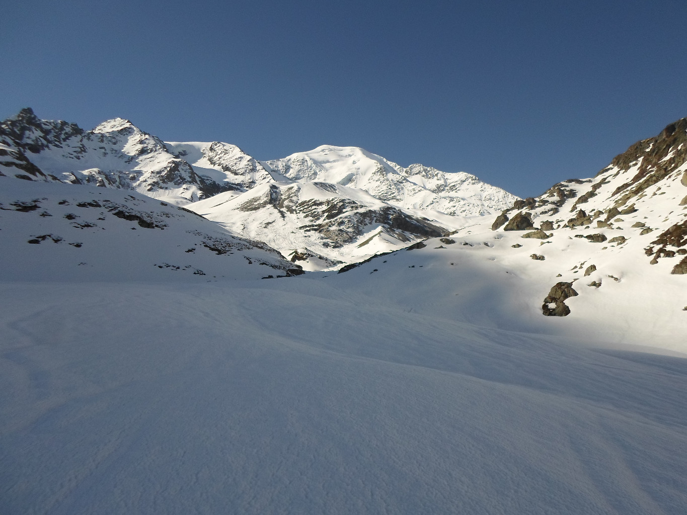 Da Pron Sery vista verso il Petit Combin.