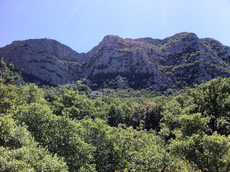 la face nord du pic saint loup