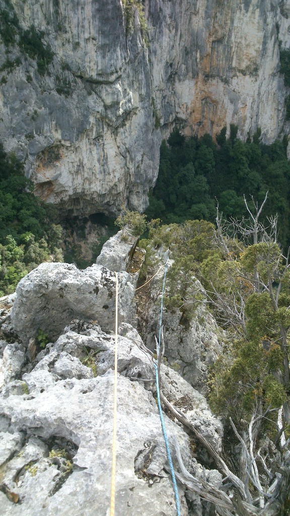 dans l'arête