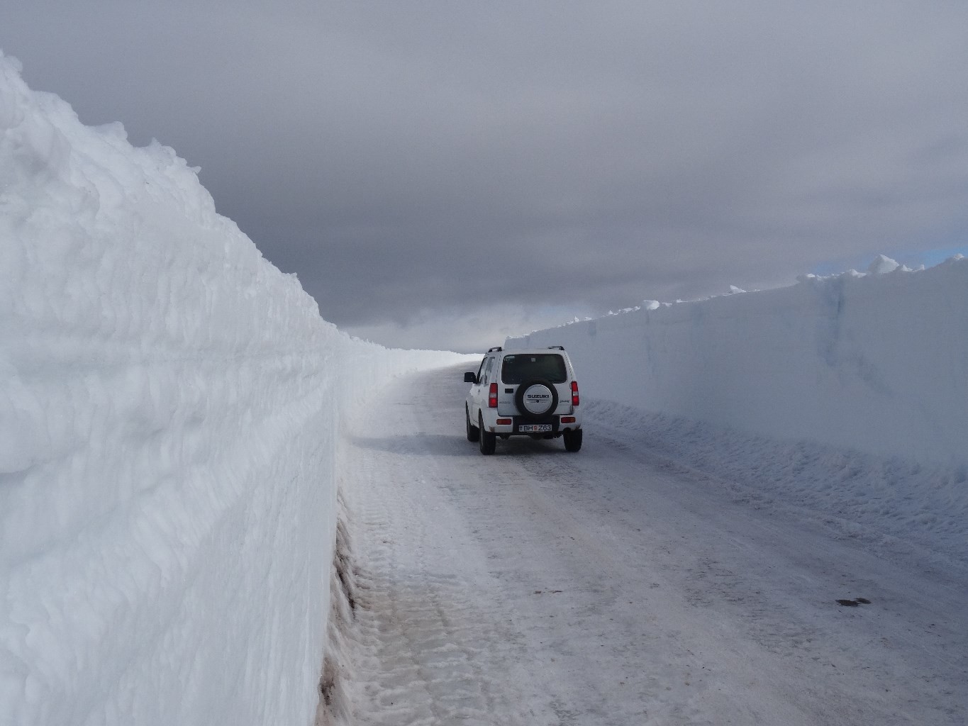 route 60, sud péninsule NW, en pneus d'été... grrr