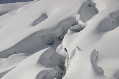 au pied des pentes de l'Alphubel