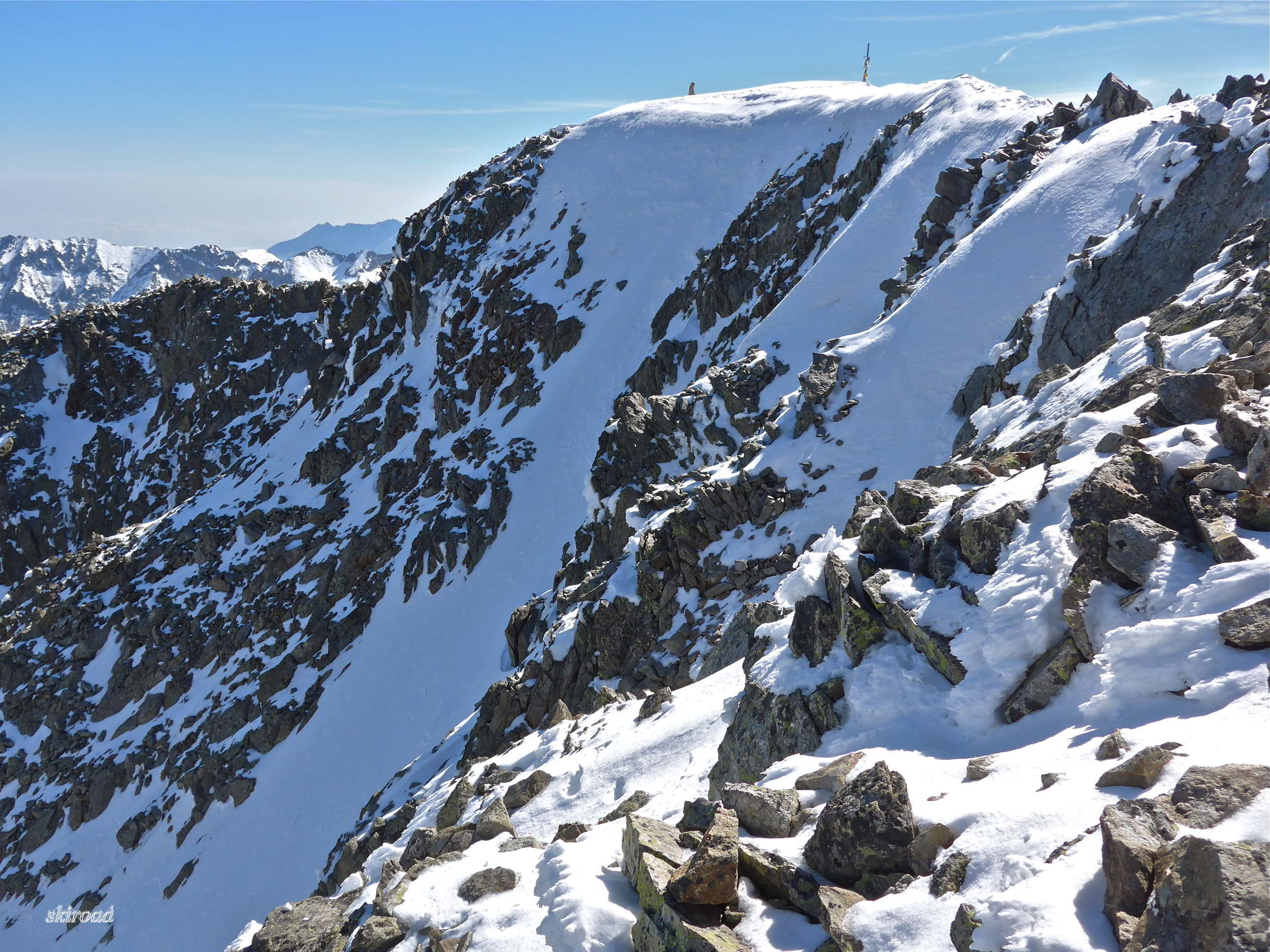 La Cime Des Geants Elden Ring Cime du Gélas : Couloir E (Voie normale à ski) - Camptocamp.org