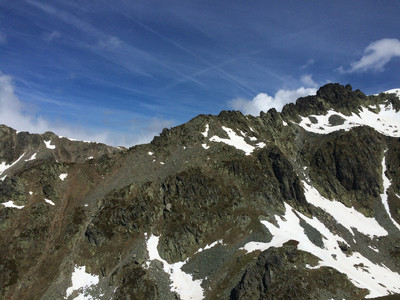 Arête de l'aigleton vu depuis l'arête du pic du pin