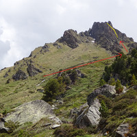 itinéraire vu de l'alpage