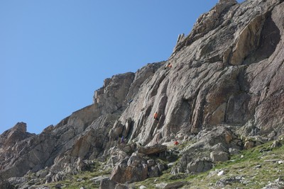 Les couennes juste au dessus du refuge d'Argentière