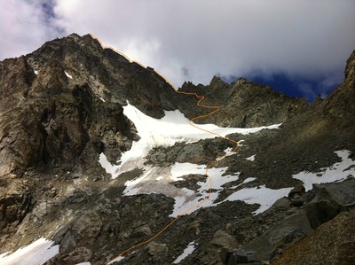 arête NNE et flanc est