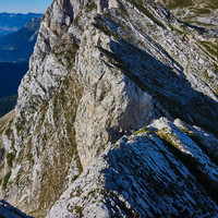 Traversée des crêtes en direction de la Pointe Sophie