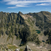 Pic d'Esquine d'Ase, pic de Nabre, pic de l'Étang Faury depuis le pic de Madides