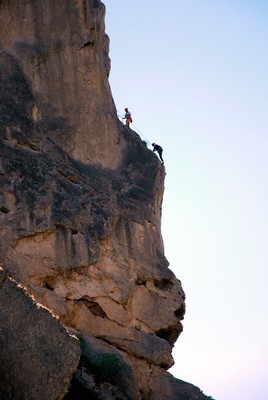 Carole sort de la L3 de "La fuite enchantée (Grande arête)". Sur les plumes de l'Indien.