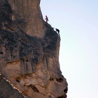 Carole sort de la L3 de "La fuite enchantée (Grande arête)". Sur les plumes de l'Indien.