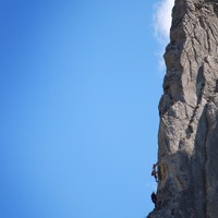 Stéphane & Carole dans la L4 de "La fuite enchantée (Grande arête)