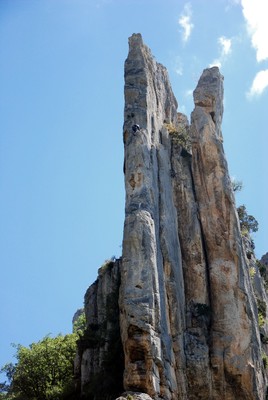Carole dans la L4 de "La fuite enchantée (Grande arête)"...