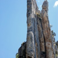 Carole dans la L4 de "La fuite enchantée (Grande arête)"...