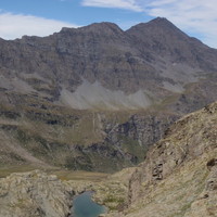 Lac Porcieroles vue depuis le Couloir du Porc