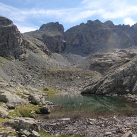 Lac Porcieroles au fond Couloir du Porc