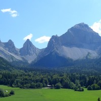 Vue sur les aiguilles depuis la via ferrata