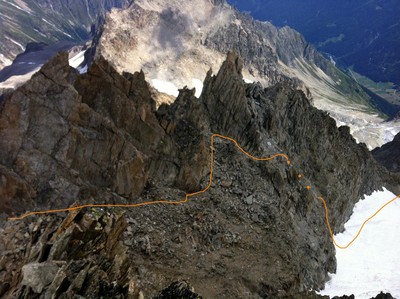 vue de l'arête NNE