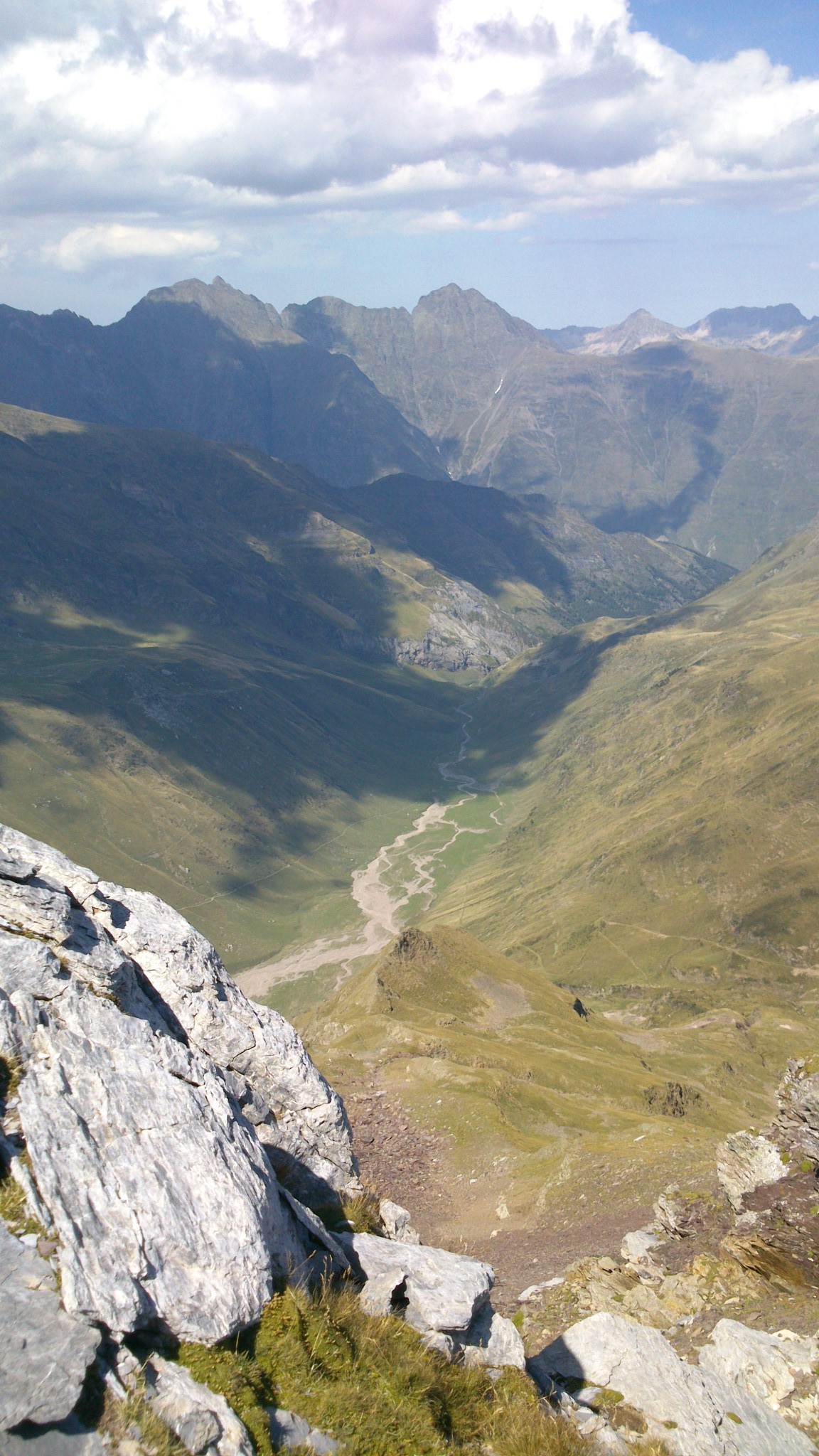 la vallée de la Géla depuis la descente