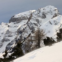 Hiver : Kukova špica et Škrnatarica juste derrière