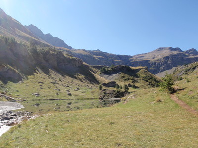 arrivée au Lac du Fangeas arrivée au Lac du Fangeas