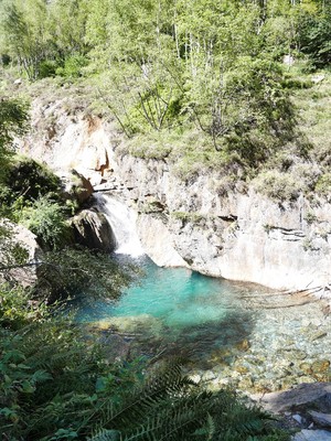 La cascade version surexposée