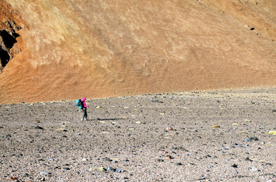 Descente du Parinacota (Bolivie): couleurs
