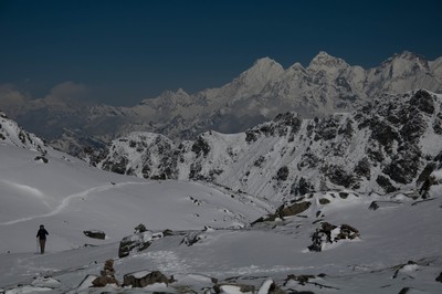 Passage du Laurebina La (4600m, Népal)