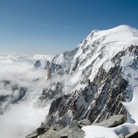 au sommet du mont blanc du tacul