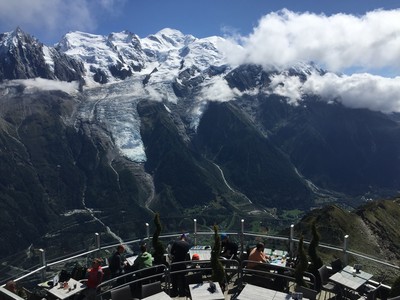 Vue du Mont-blanc depuis le Brevent.