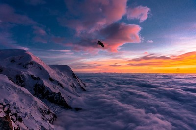 Coucher de soleil aux Cosmiques