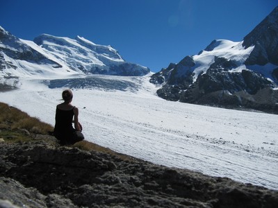 Admiration devant les glaciers
