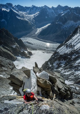 Arête Ryan a l'Aiguille du Plan, la grande classe de granit chamoniard